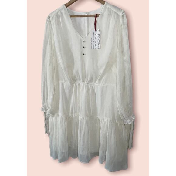 New ~ STANDARDS AND PRACTICES ~ Prairie Chiffon Dress- Gorg - SZ 1X - - Picture 3 of 7